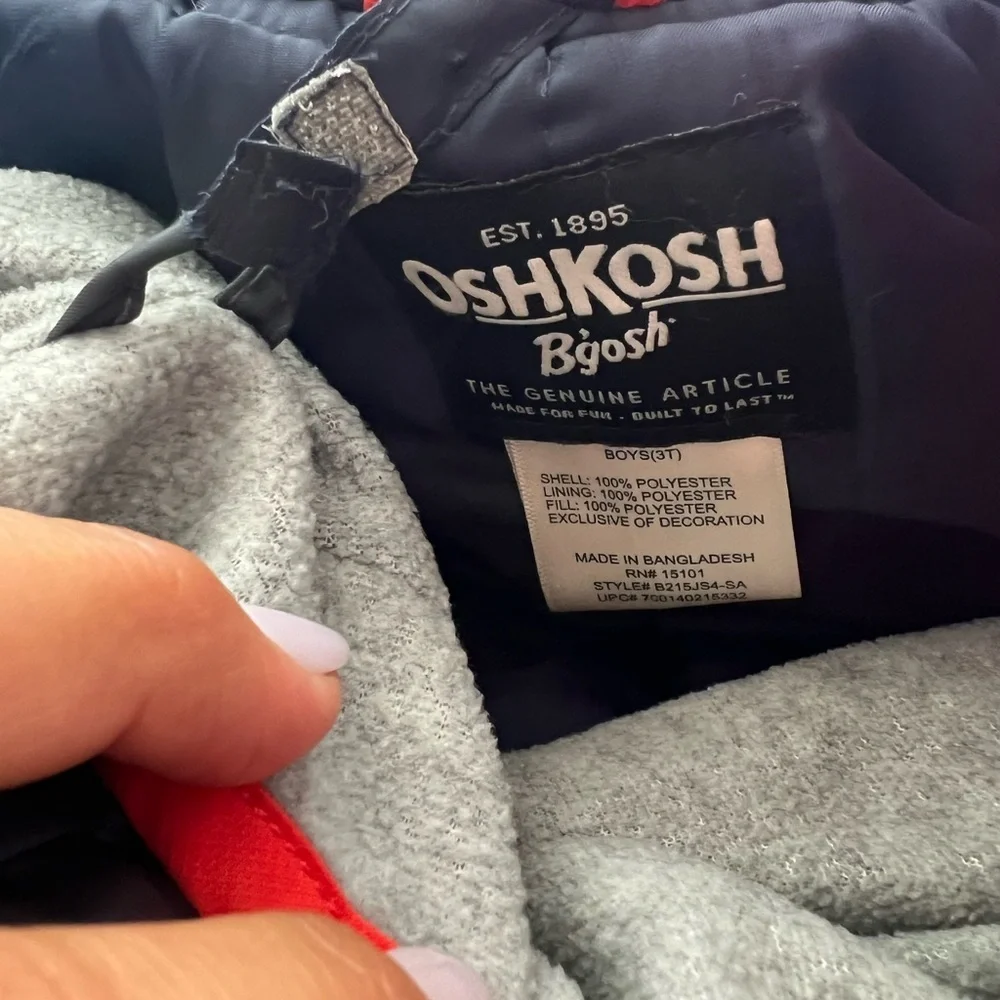 OshKosh B'gosh Vibrant orange and navy blue Jacket